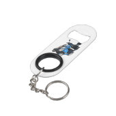 Mini Flesopener Met Sleutelhanger Flessenopener (Achterkant Gekanteld)