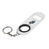 Mini Flesopener Met Sleutelhanger Flessenopener (Voorkant Gekanteld)