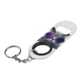 Mini flesopening met Sleutelhanger Flessenopener (Voorkant Gekanteld)