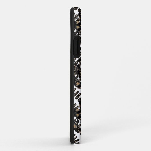 Mini Flip Flop Sandalen Patroon (zwart) Case-Mate iPhone Case (Achterkant/rechts)