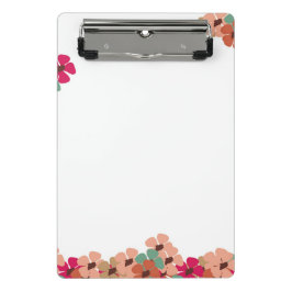 Mini Floral Clipboard with Colorful Blooms Klembord