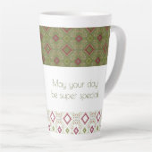 Mini Floral Happy Birthday Latte Mok (Rechterhoek)