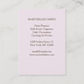 Mini Flyer-kaart voor de Planner-gebeurtenisorgani Visitekaartje (Achterkant)