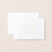 Mini Folie Kaart (Voorkant met envelop)