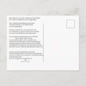 Mini Form for: Med., Derm., Dental, Vermiste Perso Uitnodiging Briefkaart (Achterkant)