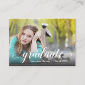 MINI-formaat 3,5 x 2,5-inch Afstudeerder Foto nodi Informatiekaartje (Voorkant)