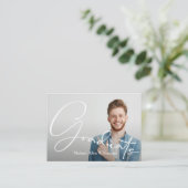 MINI-formaat 3,5 x 2,5-inch foto-Afstuderen Informatiekaartje (Staand voorkant)