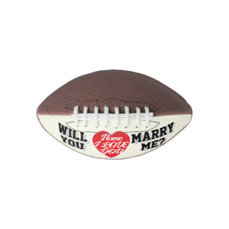 MINI FORMAT - Naam IK HOU VAN JE! WIL JE MET ME TR American Football