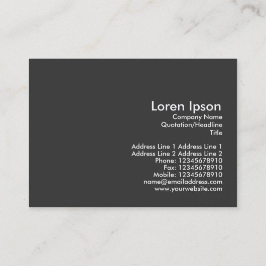 Mini Foto in de Trees Visitekaartje (Achterkant)