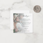 MINI Fotobedekking QR Code Weddenschap Bedankt Opm Notitiekaartje (Voorkant / Achterkant in situ)