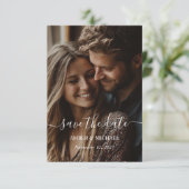 Mini fotokaart Save The Date (Staand voorkant)