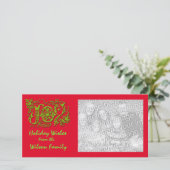 Mini-fotokaarten voor de feestdagen feestdagenkaart (Staand voorkant)