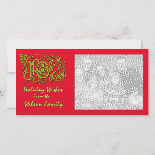 Mini-fotokaarten voor de feestdagen feestdagenkaart (Voorkant)