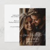 Mini fotopostkaart Save The Date kaart (Voorkant / Achterkant)