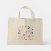 Mini Fruit Kunst Kleine Tote Tas (Achterkant)