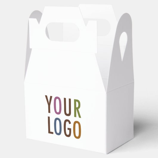 Mini Gable Favor Geschenkdoos met Handvat Bedrijf  Bedankdoosjes (Geopend)