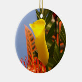 mini-gele dwerg keramisch ornament (Rechts)