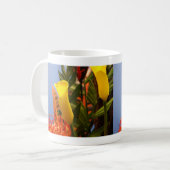mini gele kammeling koffiemok (Voorkant links)