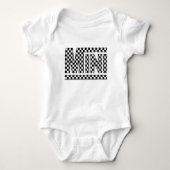 Mini-geruit bodysuit, match met mama romper (Voorkant)