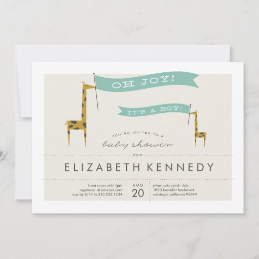 Mini-Giraffes Kaart (Voorkant)