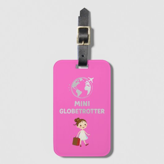 Mini Globetrotter-Bagagelabel Bagagelabel (Voorkant (verticaal))