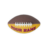 Mini GOLD EN BURGUNDY, gepersonaliseerd Football (Voorkant)