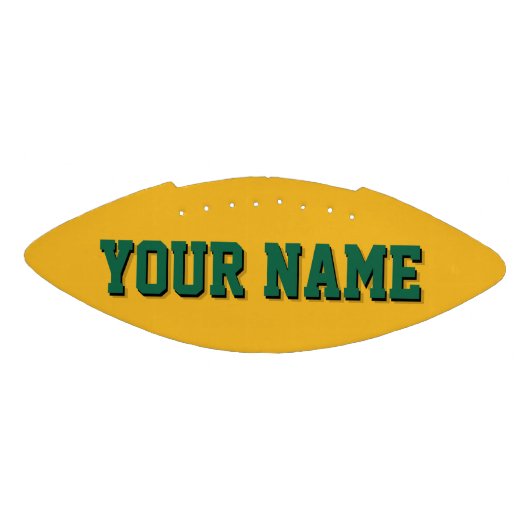 Mini GOLD EN GROENE persoonlijke Football (Paneel)