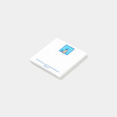 Mini Golden Retriever, Anker & Harten Post-it® Notes (Schuin)