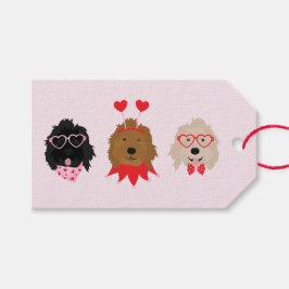 Mini Goldendoodle Dogs Valentijnsdag Cadeaulabel
