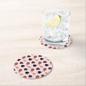 Mini Goldendoodle Dogs Valentijnsdag Ronde Kartonnen Onderzetter (Insitu)