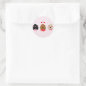 Mini Goldendoodle Dogs Valentijnsdag Ronde Sticker (Tas)