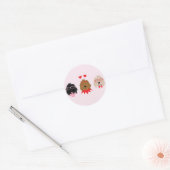 Mini Goldendoodle Dogs Valentijnsdag Ronde Sticker (Envelop)