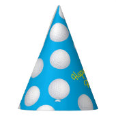 Mini Golf Balls Birthday Party Kinder Blue Feesthoedjes (Links)