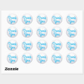 Mini Golf Balls Birthday Party Kinder Blue Ronde Sticker (Vel)
