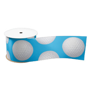 Mini Golf Balls Birthday Party Kinder Blue Satijnen Lint