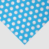 Mini Golf Balls Birthday Party Kinder Blue Tissuepapier (Detail)