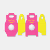 Mini Golf Balls Birthday Party Kinder roze Bedankdoosjes (Uitgevouwen)