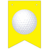 Mini Golf Balls Birthday Party Kinder roze Vlaggetjes (Eerste vlag)