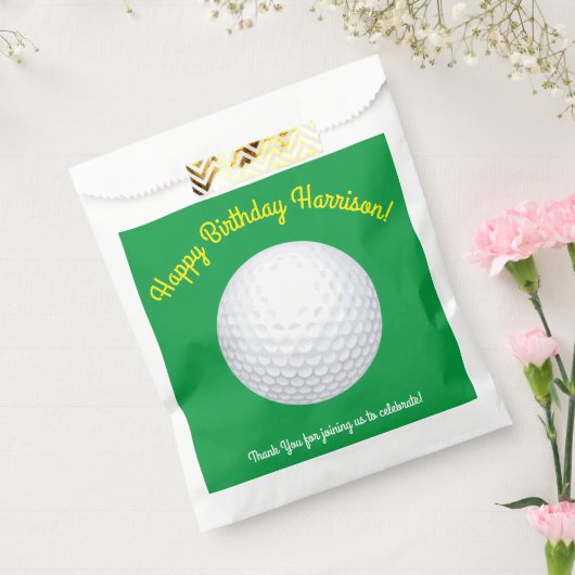 Mini Golf Balls Birthday Party Kinder sport Bedankzakje (Gezegeld)