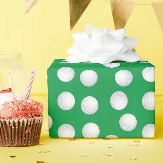 Mini Golf Balls Birthday Party Kinder sport Cadeaupapier (Verjaardagsfeest)