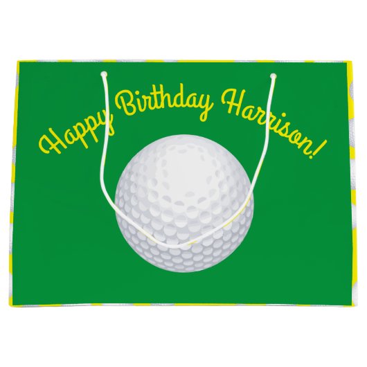 Mini Golf Balls Birthday Party Kinder sport Groot Cadeauzakje (Voorkant)