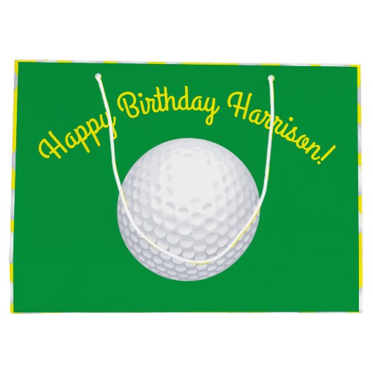 Mini Golf Balls Birthday Party Kinder sport Groot Cadeauzakje (Achterkant)