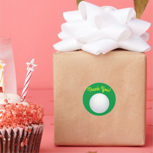 Mini Golf Balls Birthday Party Kinder sport Ronde Sticker (Feest)