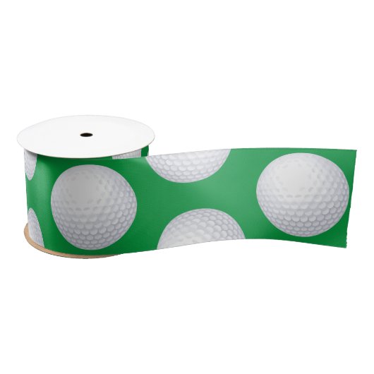 Mini Golf Balls Birthday Party Kinder sport Satijnen Lint (Spoel)