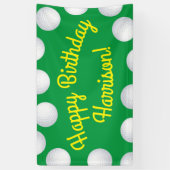 Mini Golf Balls Birthday Party Kinder sport Spandoek (Verticaal)