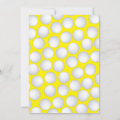 Mini Golf Balls Kids Verjaardagsfeestje Sport Kaart (Achterkant)