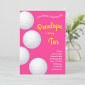 Mini Golf Balls Kids Verjaardagsfeestje Sport Kaart (Staand voorkant)