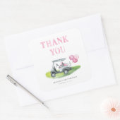 Mini Golf Gift Vierkante Sticker (Envelop)