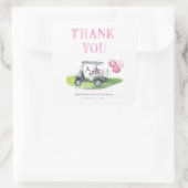 Mini Golf Gift Vierkante Sticker (Tas)