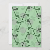 Mini Golf Golfen Groen Verjaardagsfeest Elk Evenem Kaart (Achterkant)